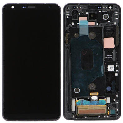 LCD ASSEMBLY WITH FRAME COMPATIBLE FOR LG ARISTO 4 (BLACK) - Tiger Parts