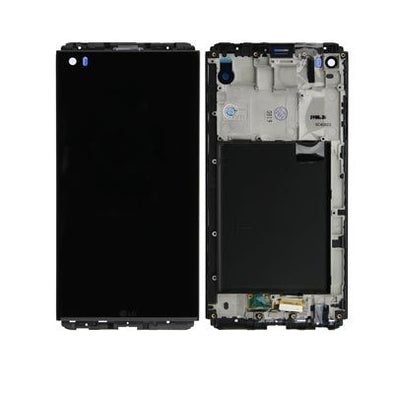 LCD ASSEMBLY WITH FRAME COMPATIBLE FOR LG V20 (H910) (BLACK) - Tiger Parts