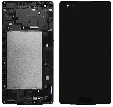 LCD ASSEMBLY WITH FRAME FOR LG TRIBUTE HD (LS676) (BLACK) - Tiger Parts