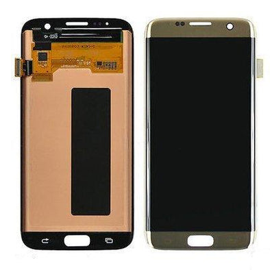 LCD + TOUCH FOR SAMSUNG S7 EDGE GOLD - Tiger Parts