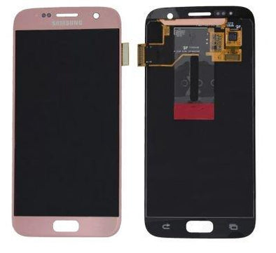 LCD + TOUCH FOR SAMSUNG S7 PINK - Tiger Parts