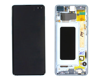 OLED ASSEMBLY WITH FRAME FOR SAMSUNG S10 PLUS (PRISM BLUE) - Tiger Parts