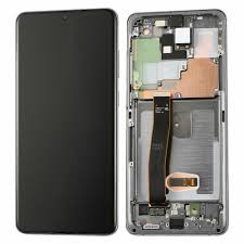 OLED ASSEMBLY WITH FRAME FOR SAMSUNG S20 PLUS 5G (COSMIC GREY) - Tiger Parts
