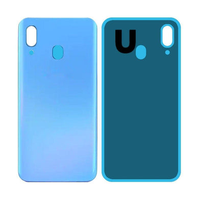 BACK DOOR COMPATIBLE FOR SAMSUNG GALAXY A40 A405/2019 (BLUE) - Tiger Parts