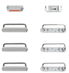 HARD BUTTONS (POWER/VOLUME/SWITCH) COMPATIBLE FOR IPHONE 6 / 6 PLUS - Tiger Parts