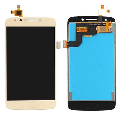 LCD ASSEMBLEY COMPATIBLE FOR MOTOROLA E4 (XT1766) (GOLD) - Tiger Parts