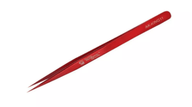 Mechanic - THE KING high tenacity SMD tweezer AK-KING11 (Red) - Tiger Parts
