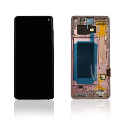 OLED ASSEMBLY WITH FRAME FOR SAMSUNG S10 PLUS (FLAMINGO PINK) - Tiger Parts