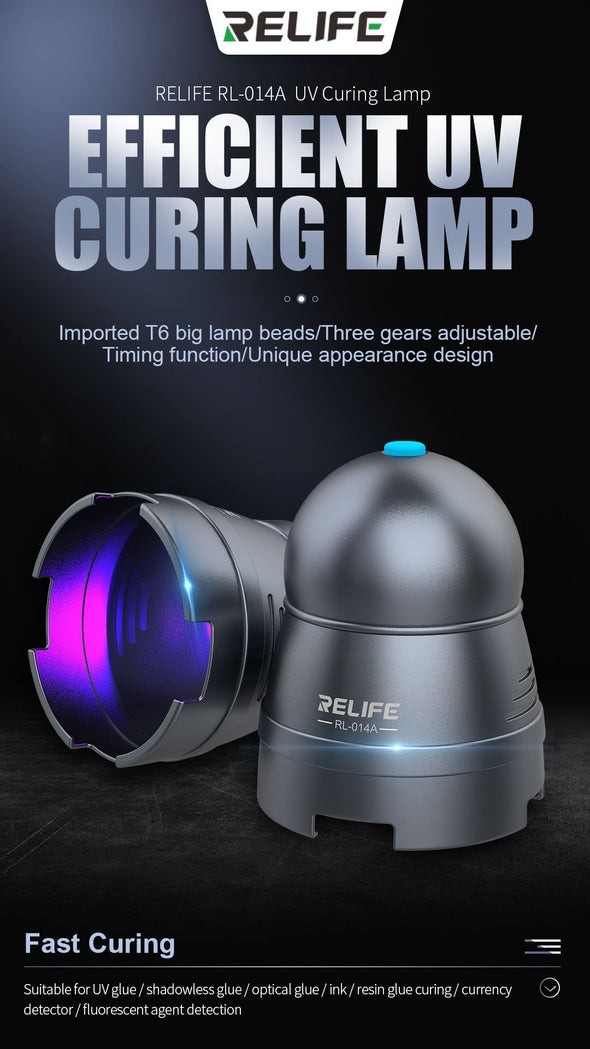 RELIFE RL014A USB UV Curing lamp Green Oil Heating Light for Mobile Phone Repair - Tiger Parts