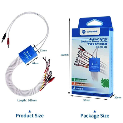 SUNSHINE SS-905C Pro Phone Service Dedicated Power Cable for Android Series - Tiger Parts